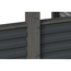Einzelcarport 'Friesland Hybrid Set 11' Fichtenholz schiefergrau 314 x 555 cm