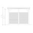 Einzelcarport 'Friesland Hybrid Set 11' Fichtenholz schiefergrau 314 x 555 cm