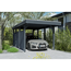 Einzelcarport 'Friesland Hybrid Set 11' Fichtenholz anthrazit 314 x 555 cm