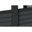 Einzelcarport 'Friesland Hybrid Set 11' Fichtenholz anthrazit 314 x 555 cm