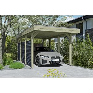 Einzelcarport 'Friesland Hybrid Set 11' Fichtenholz 314 x 555 cm