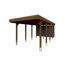 Einzelcarport 'Friesland Hybrid Set 12' Fichtenholz nussbaumfarben 314 x 708 cm