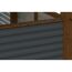 Einzelcarport 'Friesland Hybrid Set 12' Fichtenholz nussbaumfarben 314 x 708 cm