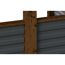 Einzelcarport 'Friesland Hybrid Set 12' Fichtenholz nussbaumfarben 314 x 708 cm