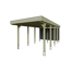 Einzelcarport 'Friesland Hybrid Set 12' Fichtenholz 314 x 708 cm