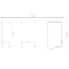Einzelcarport 'Friesland Hybrid Set 12' Fichtenholz 314 x 708 cm