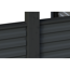 Einzelcarport 'Friesland Hybrid Set 12' Fichtenholz anthrazit 314 x 708 cm