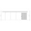 Einzelcarport 'Friesland Hybrid Set 12' Fichtenholz anthrazit 314 x 708 cm