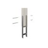 Doppelcarport 'Friesland Hybrid Set 13' Fichtenholz anthrazit 557 x 555 cm