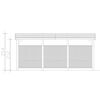 Doppelcarport 'Friesland Hybrid Set 13' Fichtenholz anthrazit 557 x 555 cm