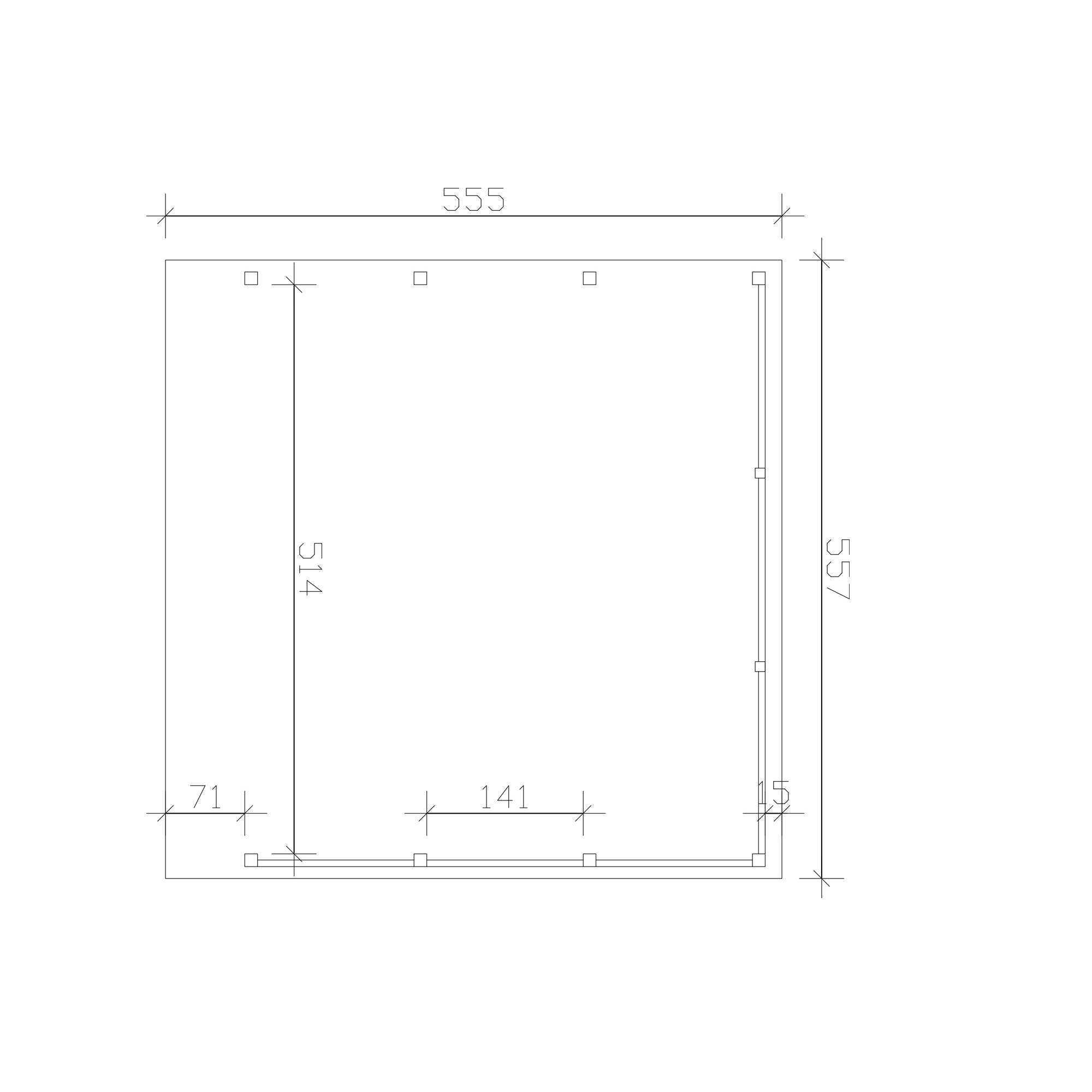 Doppelcarport 'Friesland Hybrid Set 13' Fichtenholz 557 x 555 cm