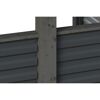 Doppelcarport 'Friesland Hybrid Set 14' Fichtenholz schiefergrau 557 x 708 cm