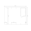 Doppelcarport 'Friesland Hybrid Set 14' Fichtenholz schiefergrau 557 x 708 cm