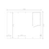 Doppelcarport 'Friesland Hybrid Set 14' Fichtenholz anthrazit 557 x 708 cm