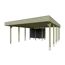 Doppelcarport 'Friesland Hybrid Set 14' Fichtenholz 557 x 708 cm