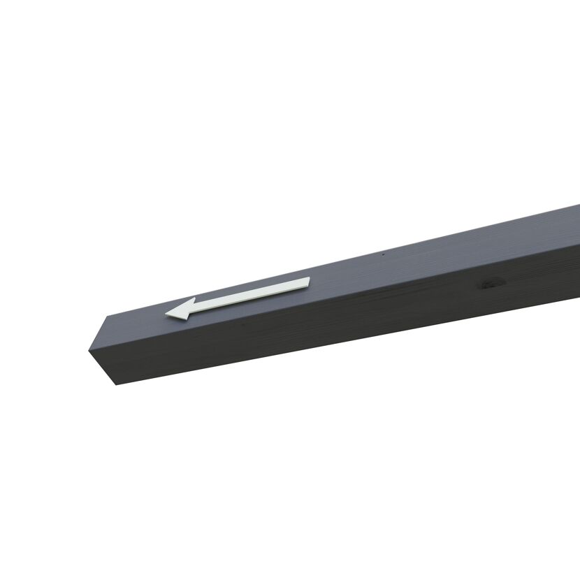 Pfostenverlängerung für Carports anthrazit 11,5 x 11,5 cm