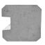 Anfangspfosten 'Klassik' betongrau 246 x 11,5 x 11,5 cm