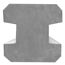 Zaunzwischenpfosten 'Klassik' betongrau 246 x 11,5 x 11,5 cm