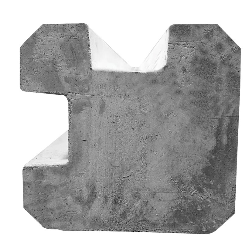 Eckpfosten 'Klassik' betongrau 298 x 11,5 x 11,5 cm