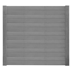 Betonzaunplatte 'Klassik Prestige' betongrau 3,5 x 26 x 184 cm