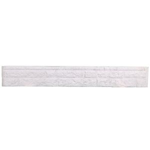 Zaunplatte 'Klassik Fels' betongrau 184 x 4,8 x 26 cm