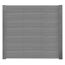 Zaunplatte 'Klassik Linear' betongrau 184 x 3,5 x 26 cm