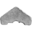 Betonanfangspfostenkappe 'Klassik Diamant' betongrau 14 x 5 x 14 cm