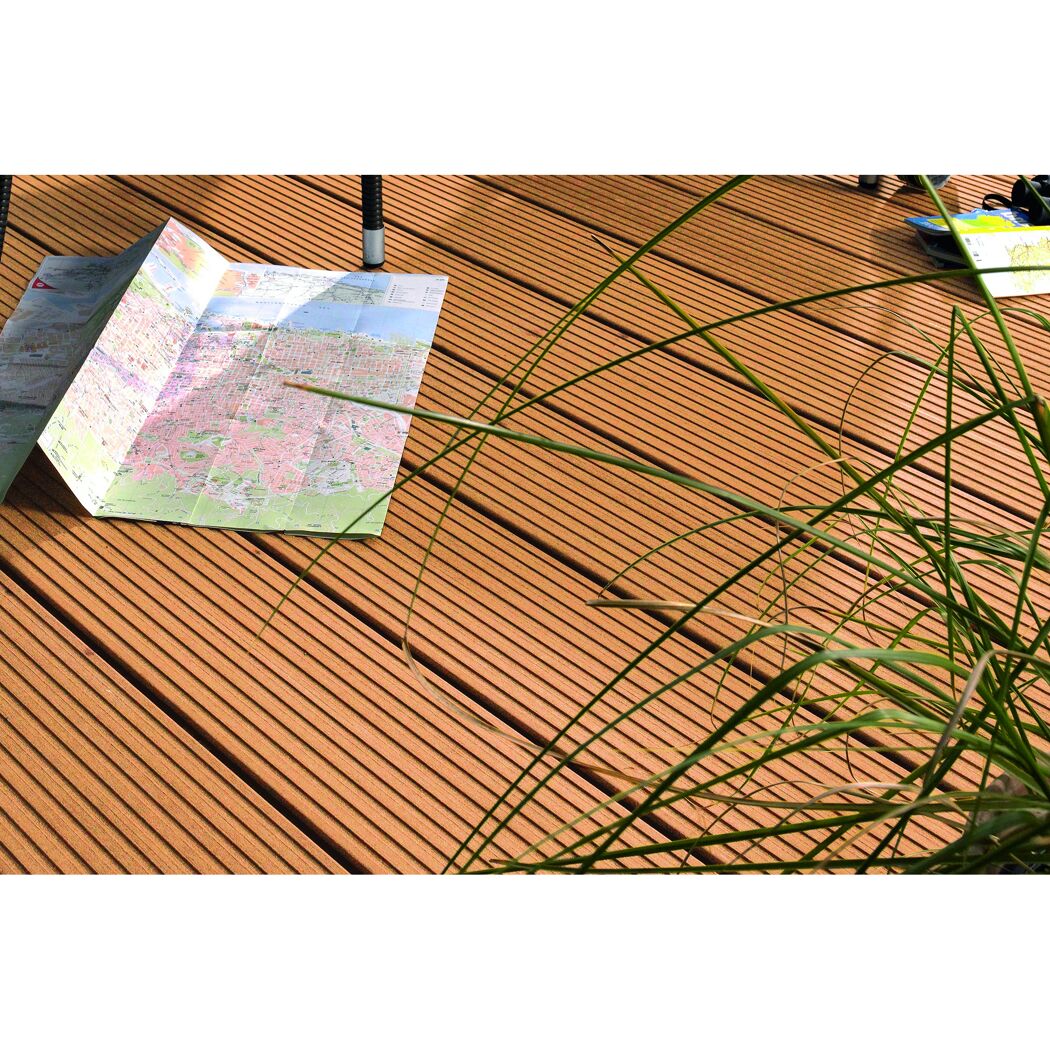 WPC-Terrassendiele 'Artwood' hellbraun 3000 x 145 x 21 mm