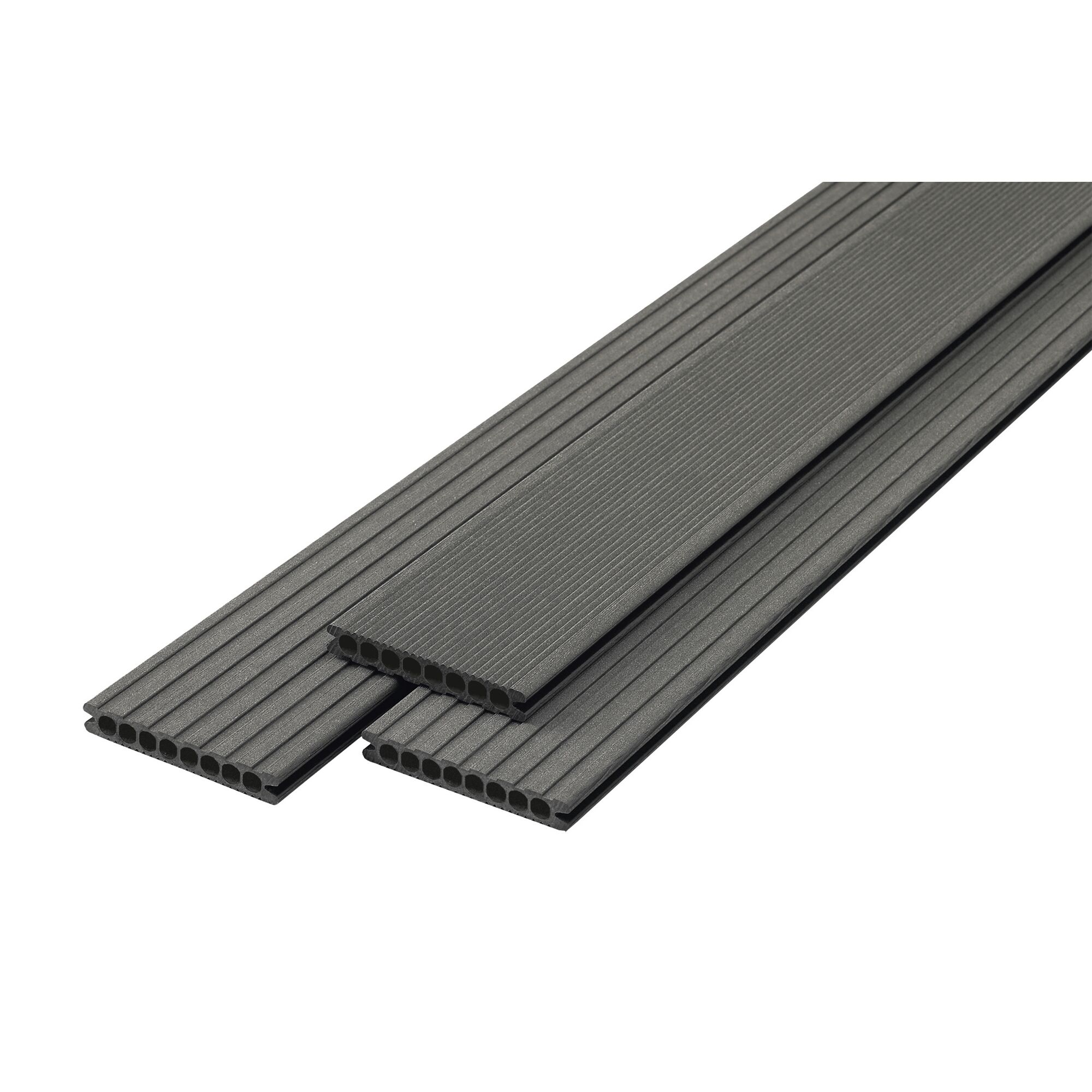 Graue WPC Bodendielen