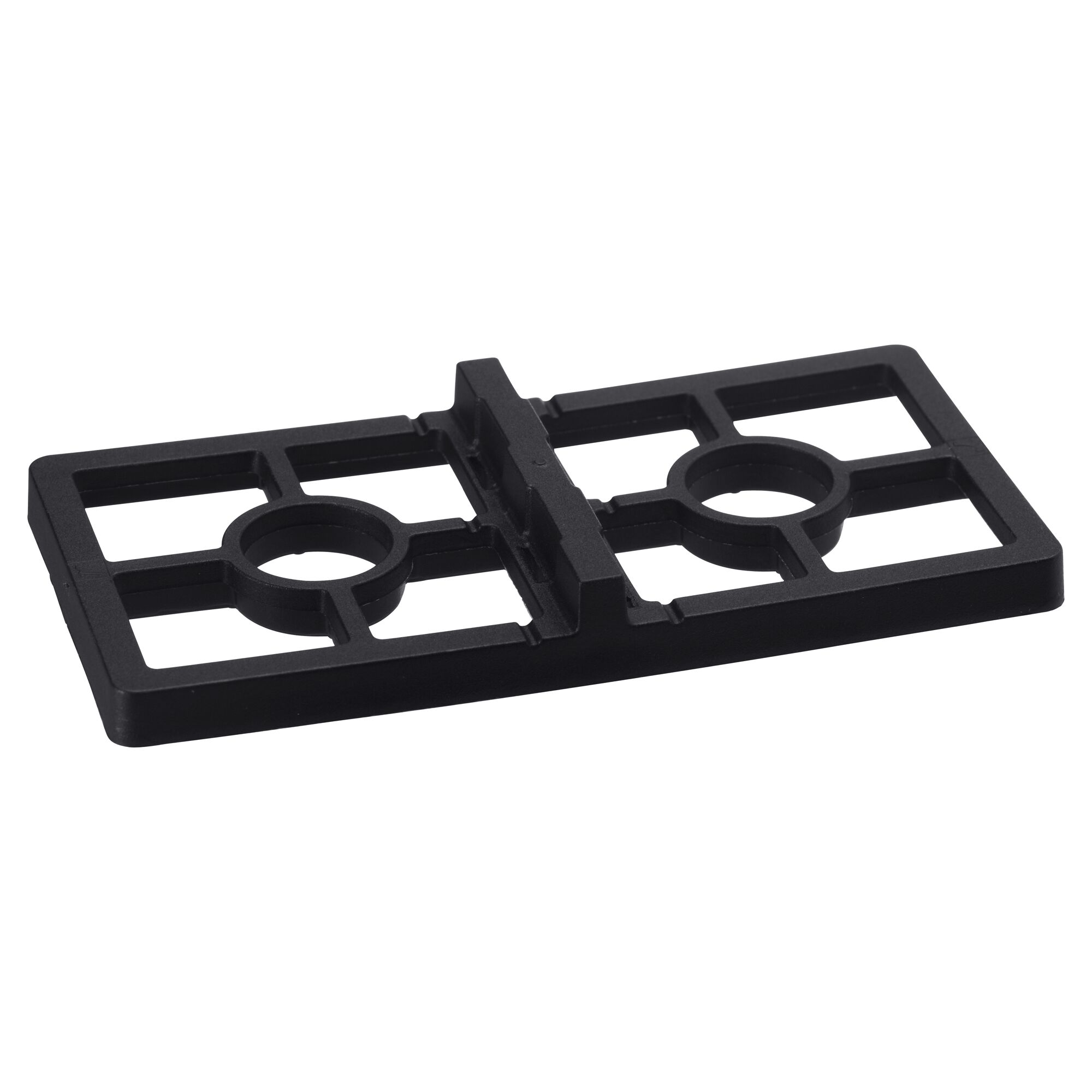 Schwarzer Abstandhalter 5 x 40 x 80 mm