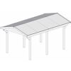 Satteldach Carport als Skizze