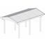 Satteldach Carport als Skizze