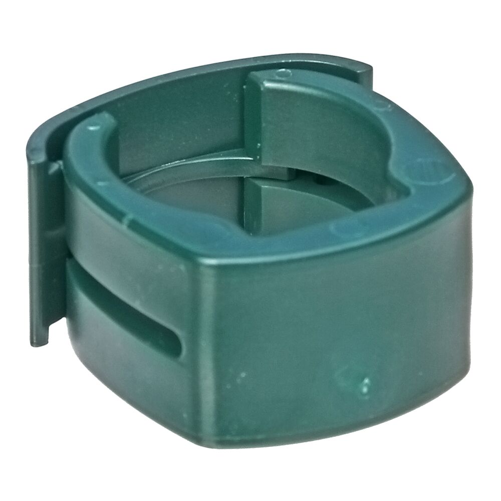 Grüne Fix Clip Schelle aus Kunststoff