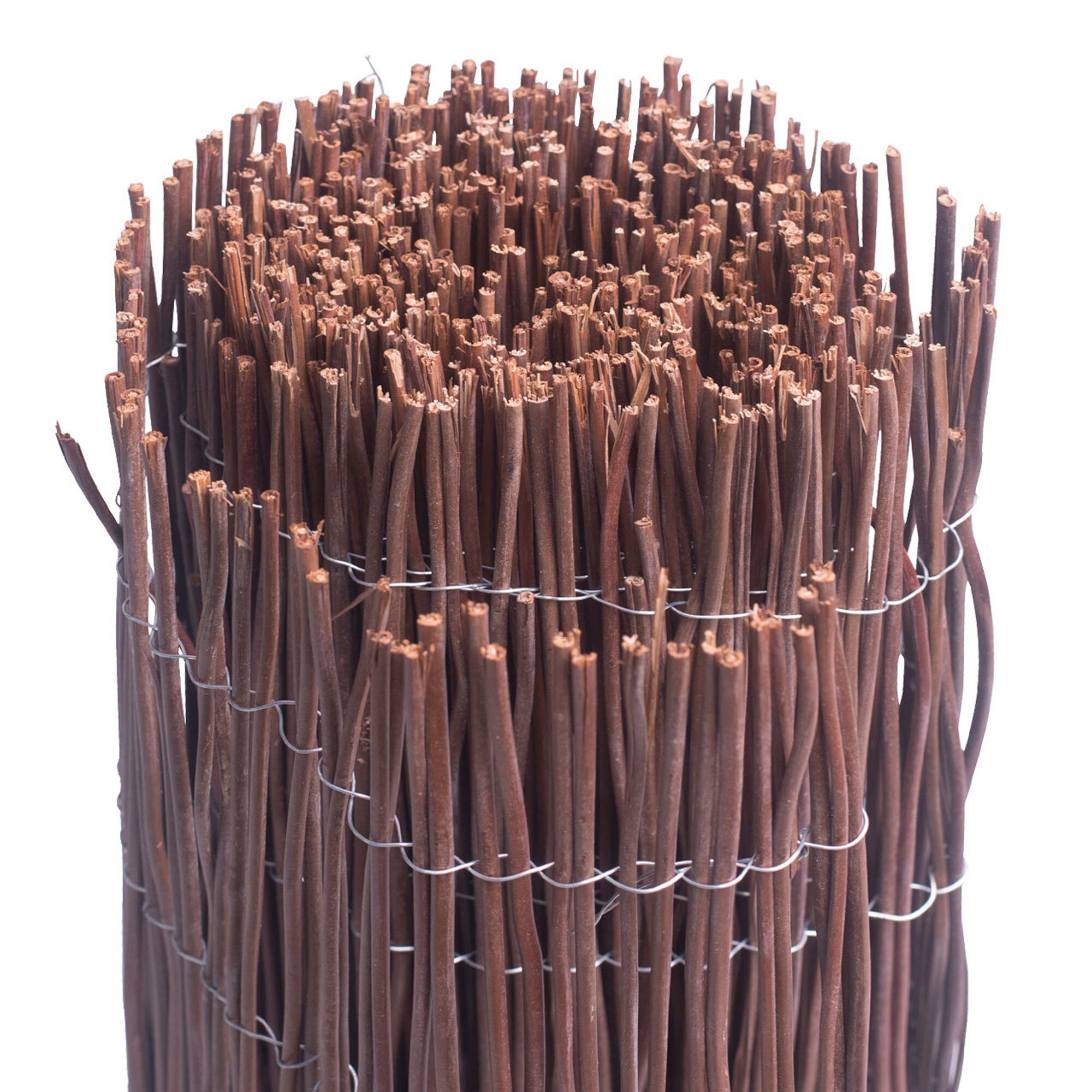 Rolle Sichtschutz aus Weidenruten