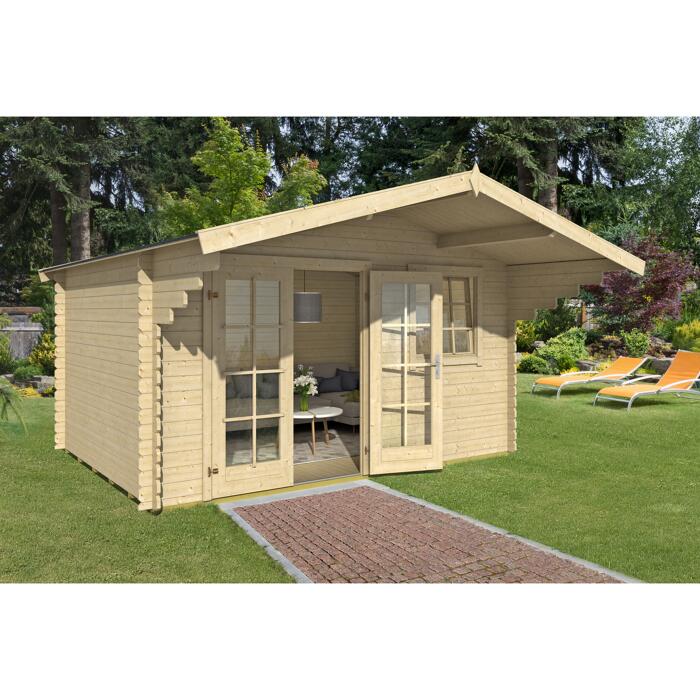 Outdoor Life Products Blockbohlenhaus Hawaiii 2 Natur ǀ Toom Baumarkt
