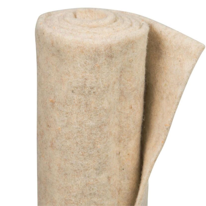 Rolle Schafwollmatte weiß