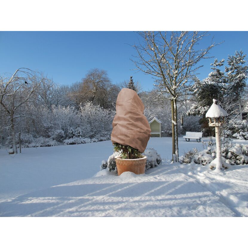 Winterschutz für Topfpflanzen im Garten