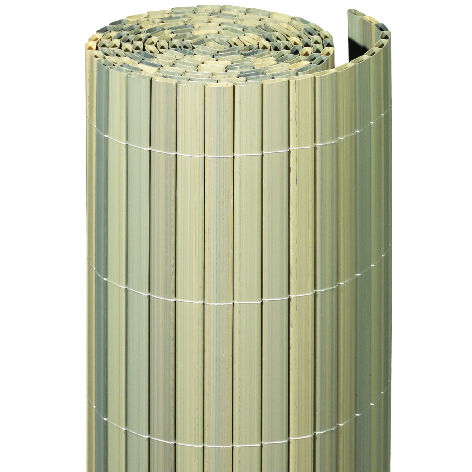 Aufgerollter Bambus-Sichtschutzzaun