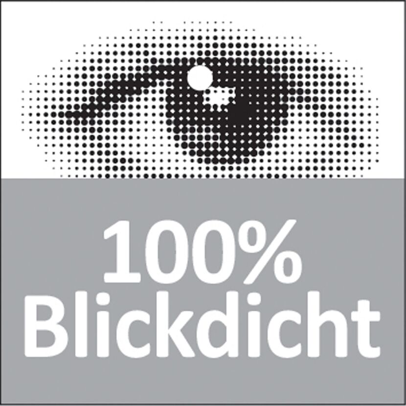 100 % blickdicht