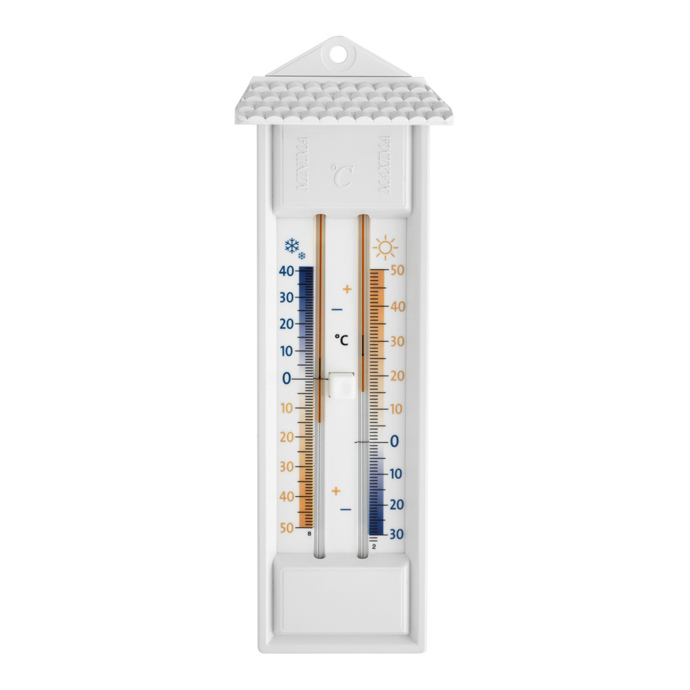 Maxima-Minima-Thermometer Kunststoff weiß 8 x 3,2 x 23,2 cm + product picture