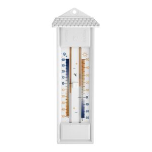 Maxima-Minima-Thermometer Kunststoff weiß 8 x 3,2 x 23,2 cm