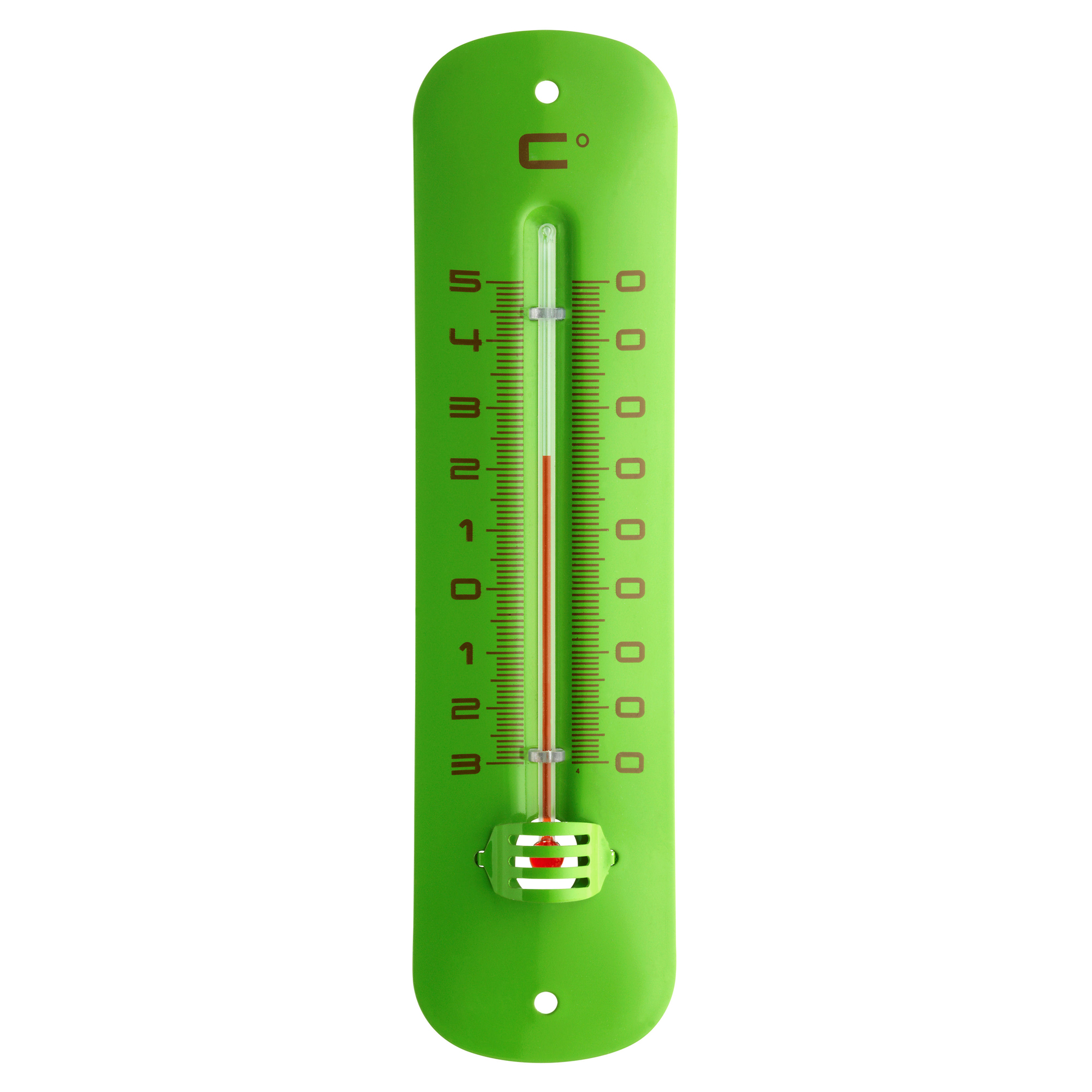 Innen- oder Außenthermometer Metall grün 5 x 1,3 x 19,2 cm
