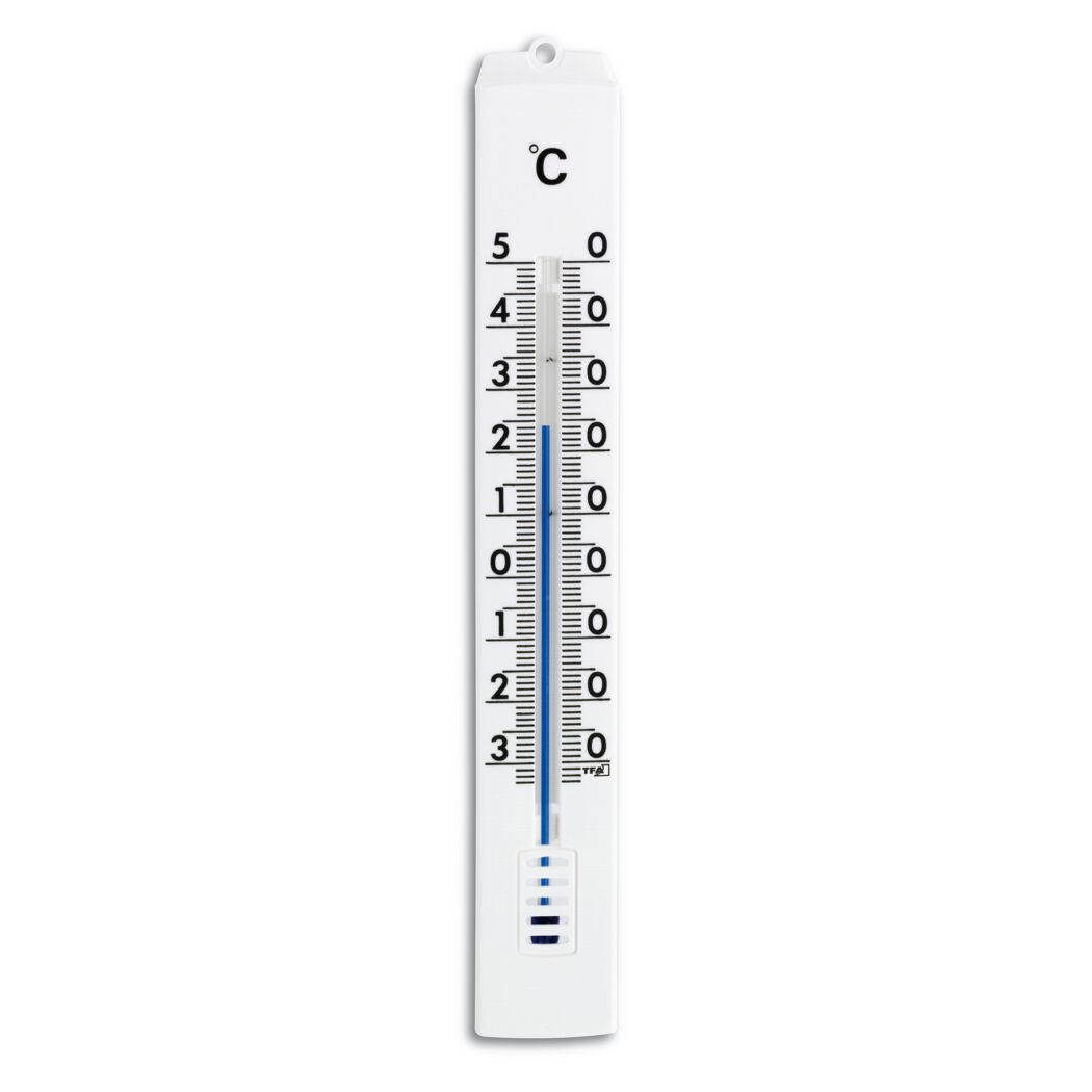 Thermometer mit Anzeige von 2 Grad Celsius