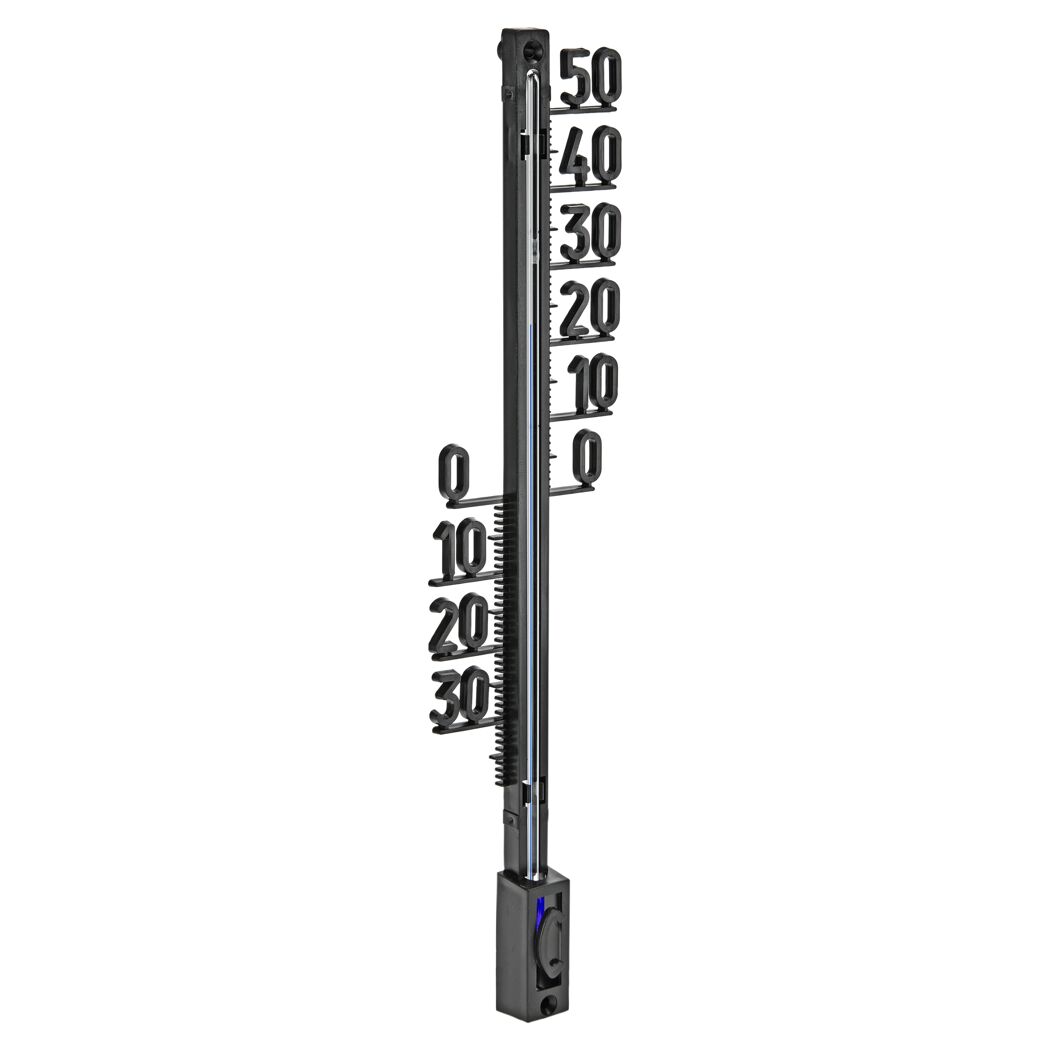 Schwarzes Außenthermometer