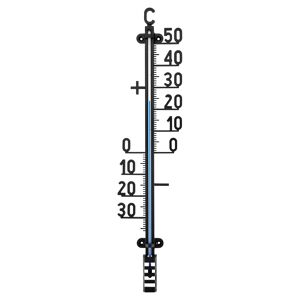 Außenthermometer schwarz 42 cm