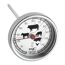 Analoges Bratenthermometer mit Skala für verschiedene Fleischsorten