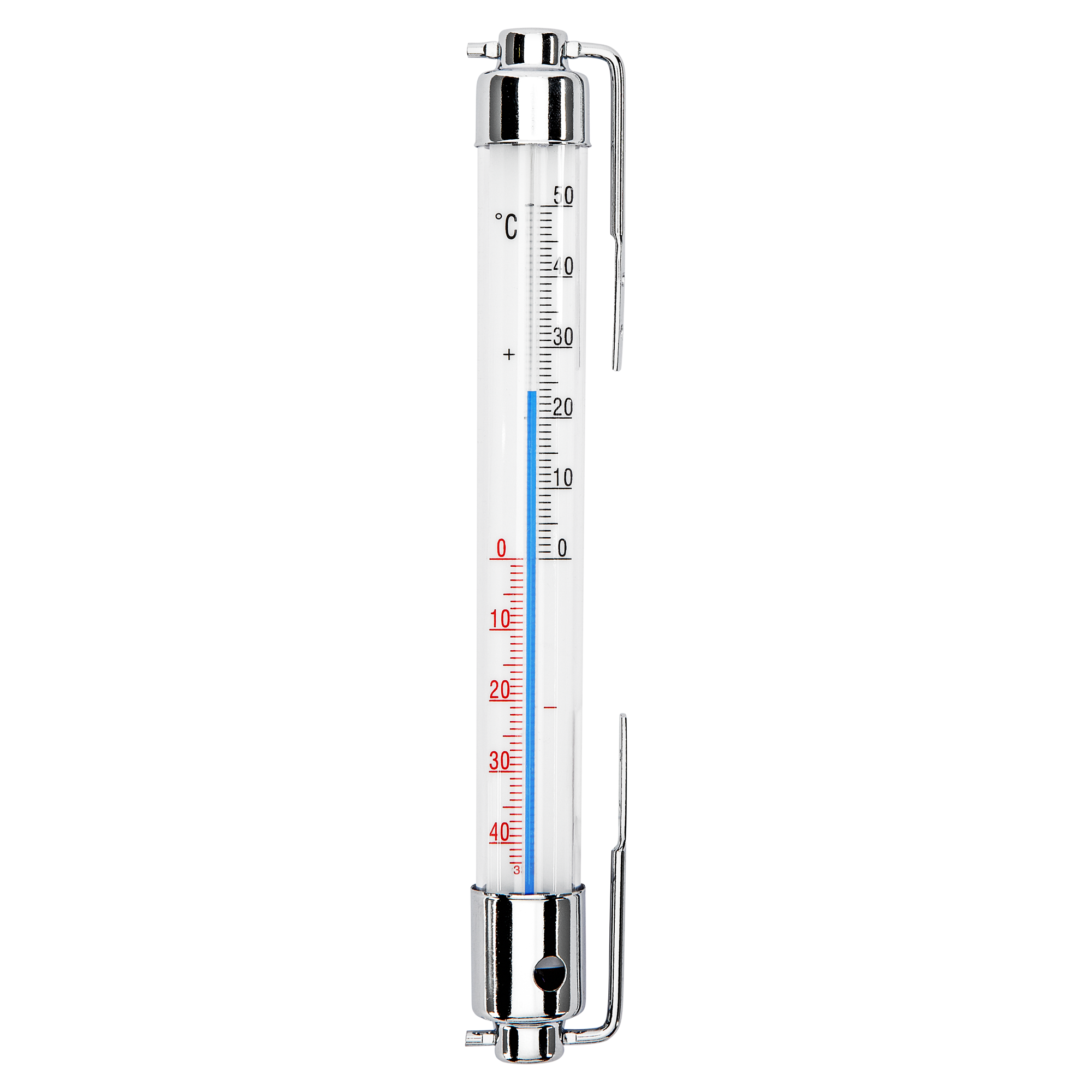 Fensterthermometer Metall, Acrylglas silbern, weiß 2,3 x 2,8 x 20 cm + product picture