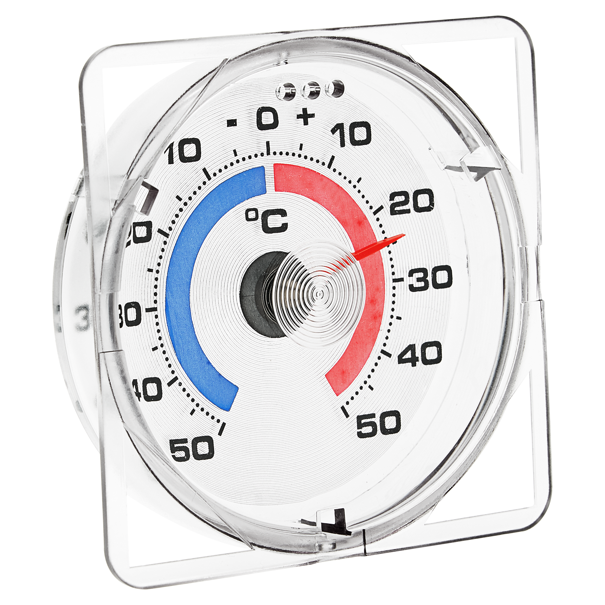 Fensterthermometer Kunststoff transparent 7,4 x 1,7 x 7,4 cm + product picture