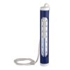 Blaues Poolthermometer mit weißer Kordel