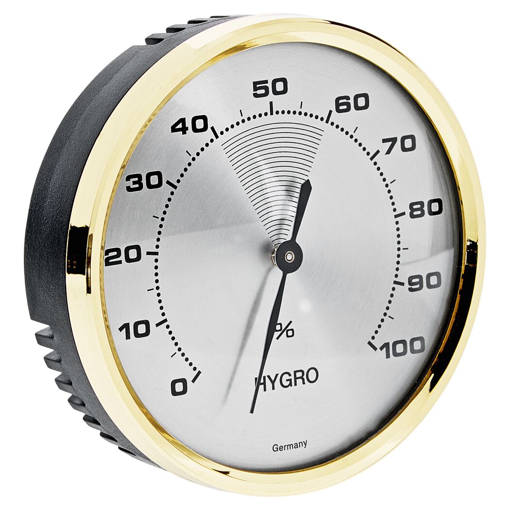 Analoges Hygrometer mit schwarzem Zeiger